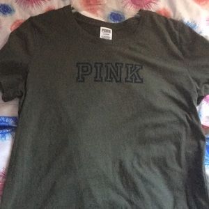 A green large shirt from pink.